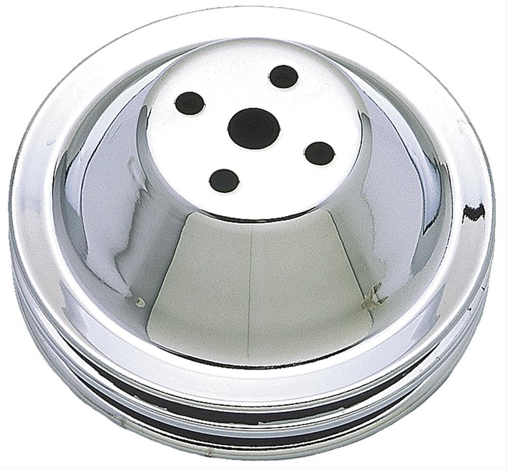Trans-Dapt Performance Chrome Water Pump Pulleys 9601