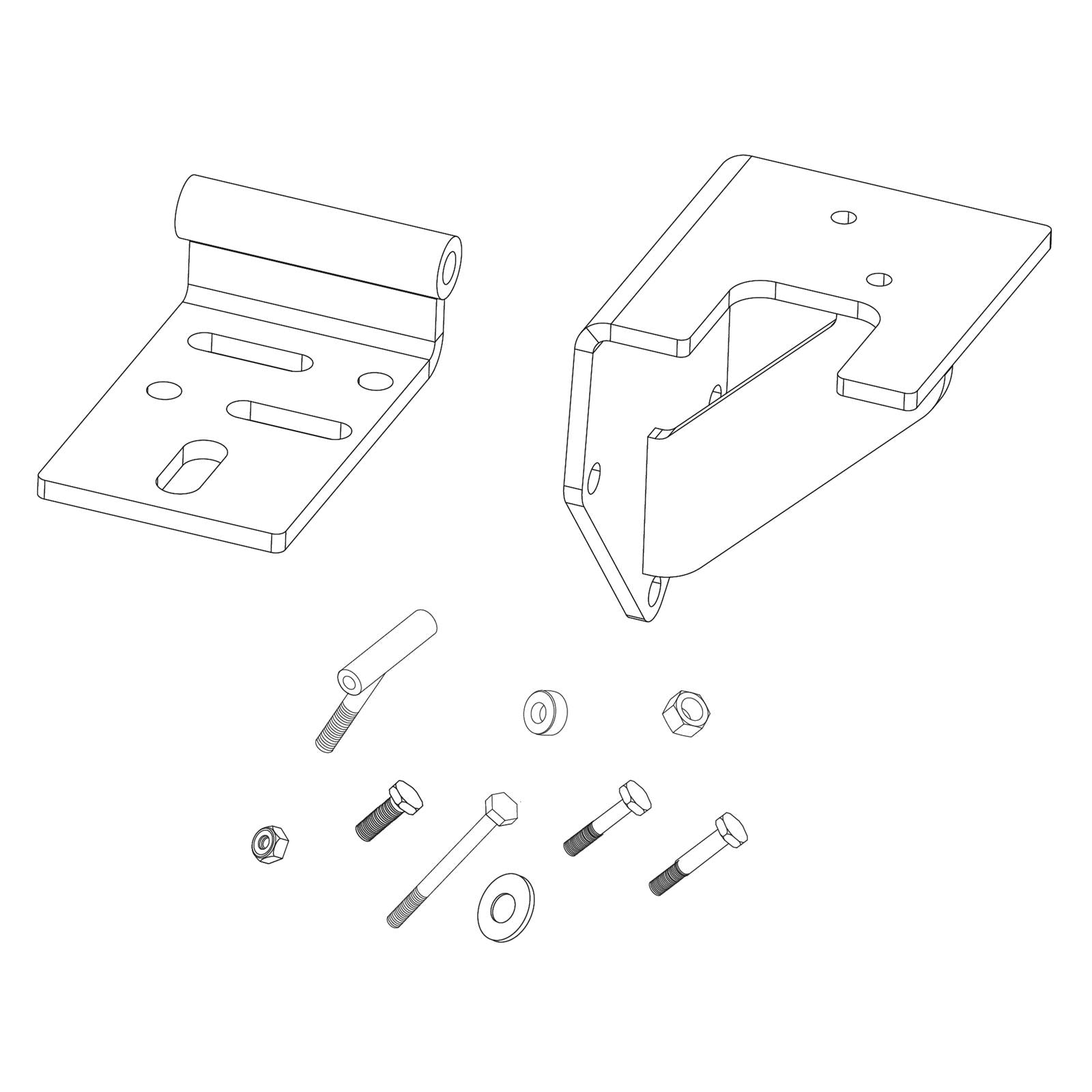 Vintage Air Compressor Brackets 131105