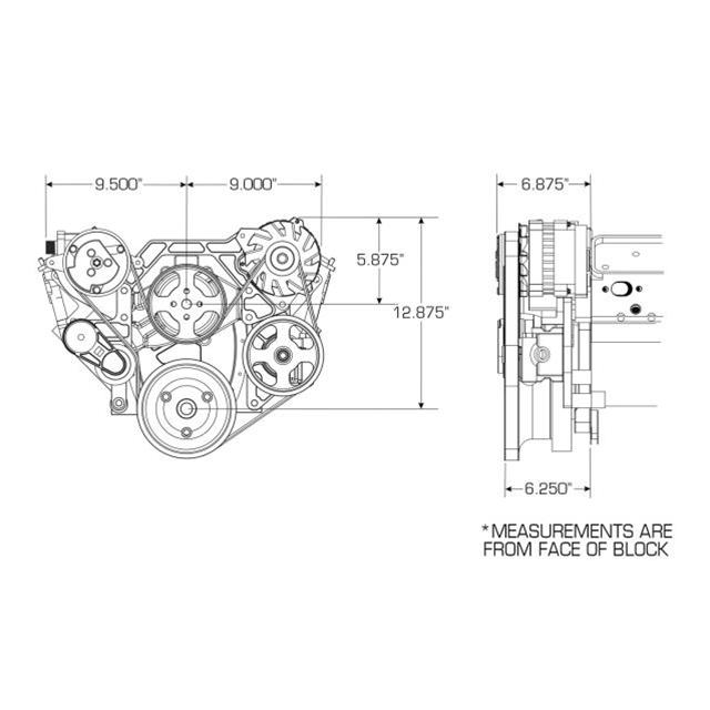 Vintage Air Chevy Front Runner Engine Drive Systems 174010-SCA