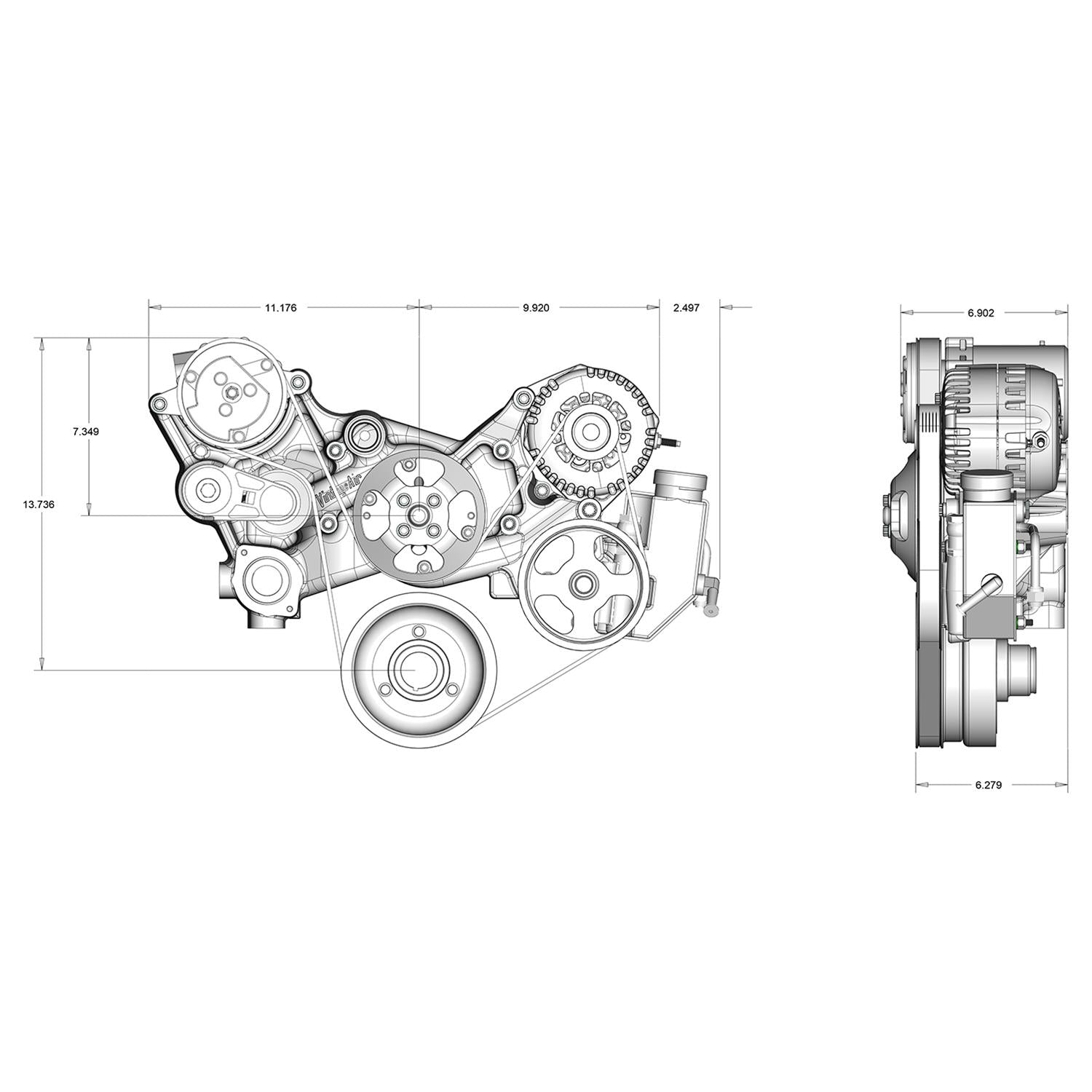 Vintage Air Accessory Drive Systems 175021