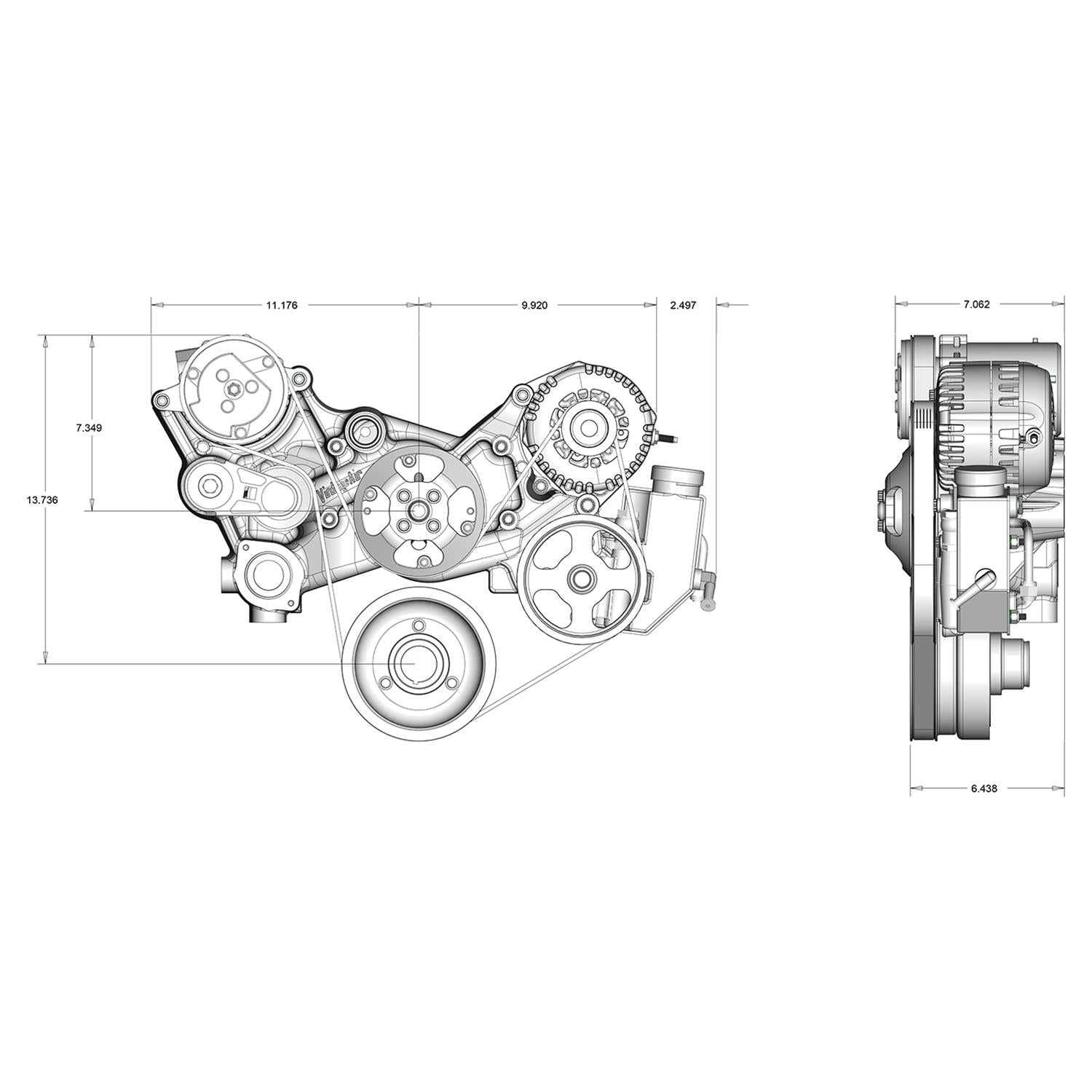 Vintage Air Chevy Front Runner Engine Drive Systems 175041