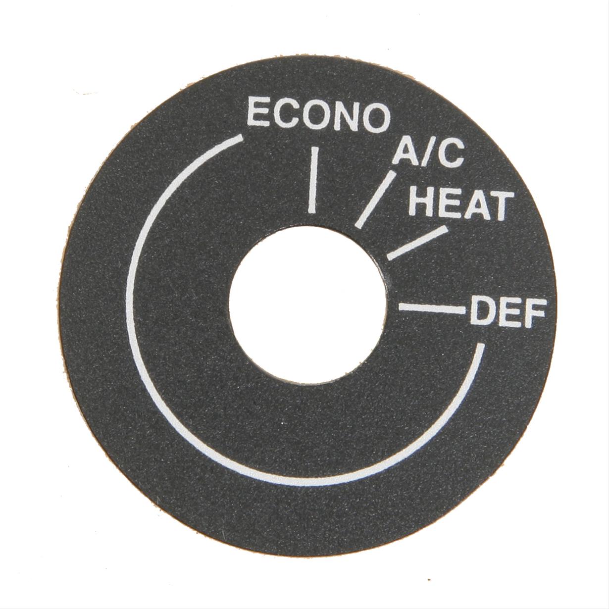 Vintage Air Climate Control Decals 20559-VUP