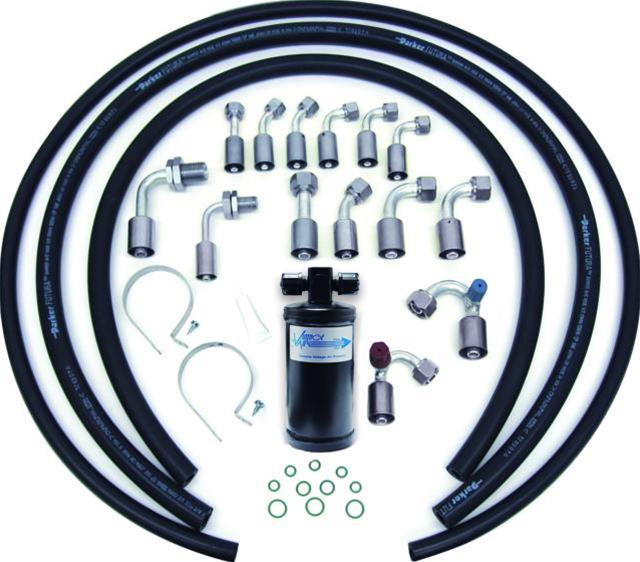 Vintage Air Reduced Barrier Extended Length Refrigerant Hose Kits 548000