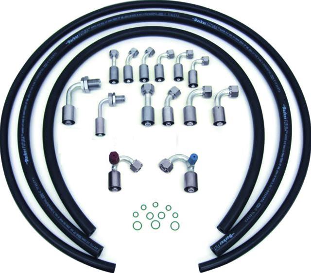 Vintage Air Reduced Barrier Extended Length Refrigerant Hose Kits 548001