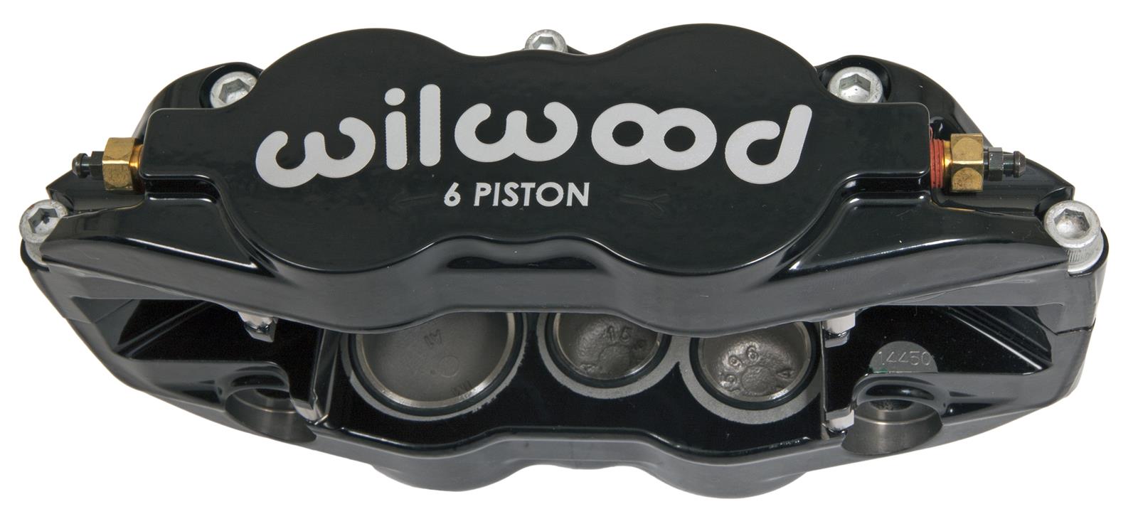 Wilwood Forged Narrow Superlite 6 Dust Seal Radial Mount Calipers 120-14437-BK