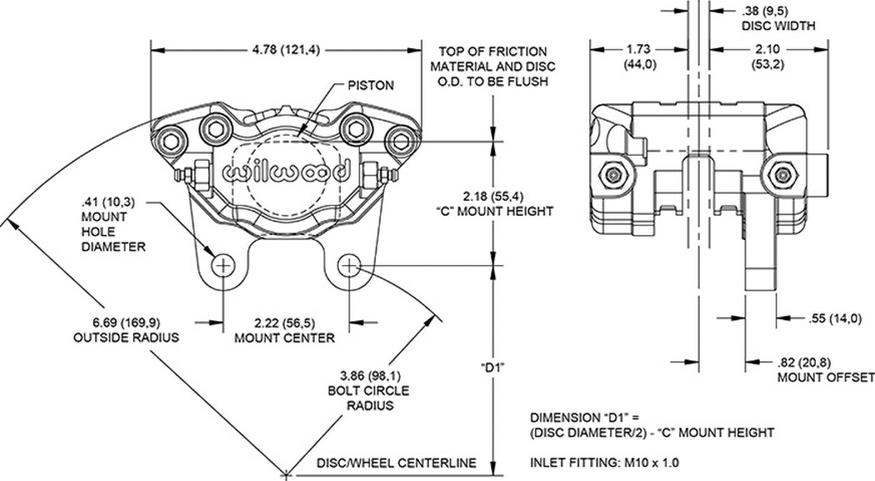 Wilwood DynaPro Forged Brake Calipers 120-16070-RD