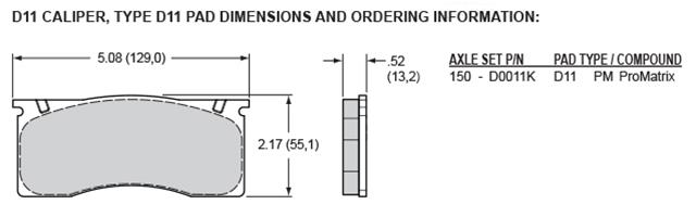 Wilwood D11 Brake Calipers 120-16510-RD