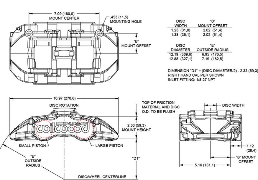 Wilwood Grand National GN4R Brake Calipers 120-16529