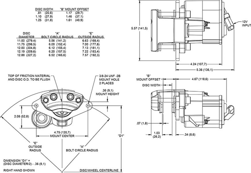 Wilwood Electronic Parking Brake Calipers 120-16980