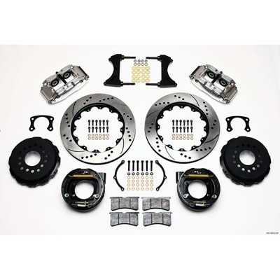 Wilwood Forged Narrow Superlite 4R Big Brake Rear Parking Brake Kits 140-10012-DP