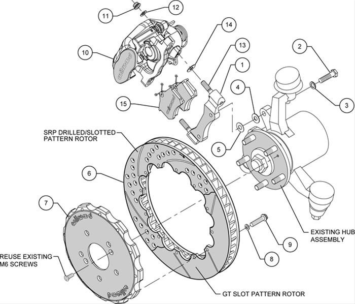 Wilwood Combination Parking Brake Kits 140-10310-DR
