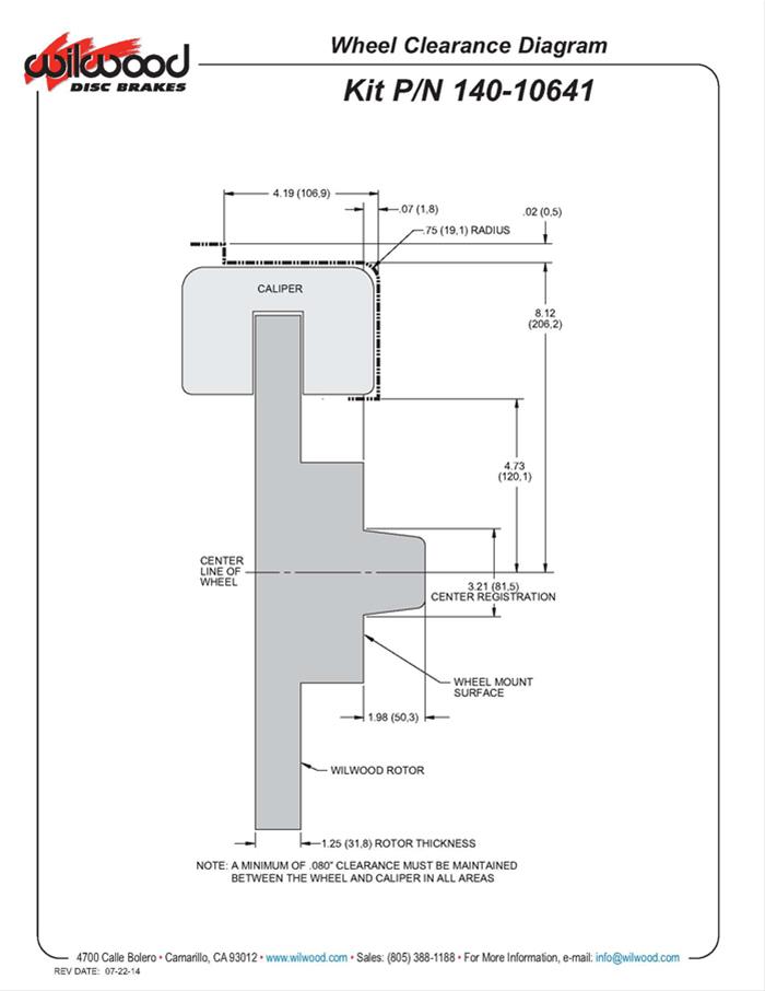 Wilwood AERO6 Big Brake Front Brake Kits 140-10641-R