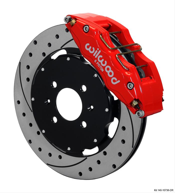 Wilwood Forged DynaPro 6 Big Brake Front Brake Kits 140-10736-DR