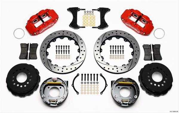 Wilwood Forged Narrow Superlite 4R Big Brake Rear Parking Brake Kits 140-10909-DR