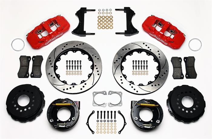 Wilwood AERO4 Big Brake Rear Brake Kits 140-10945-DR