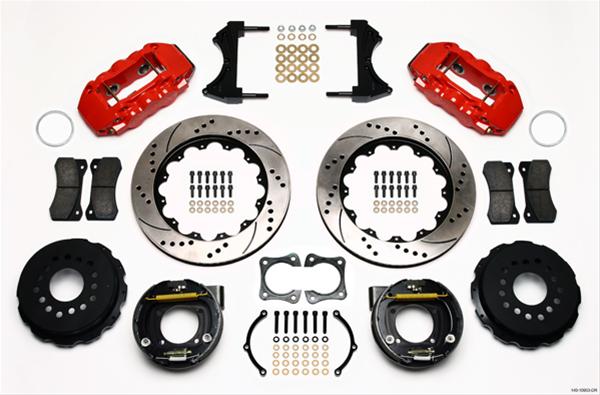 Wilwood AERO4 Big Brake Rear Brake Kits 140-10953-DR