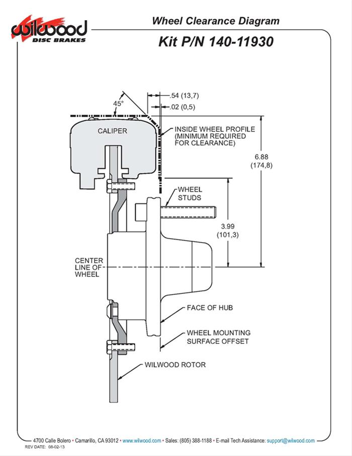 Wilwood Forged Dynalite Front Drag Race Disc Brake Kits 140-11930-D