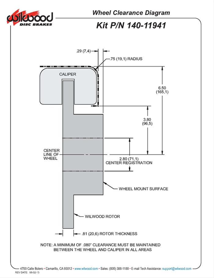 Wilwood Forged DynaPro Low-Profile Rear Parking Brake Kits 140-11941-DR