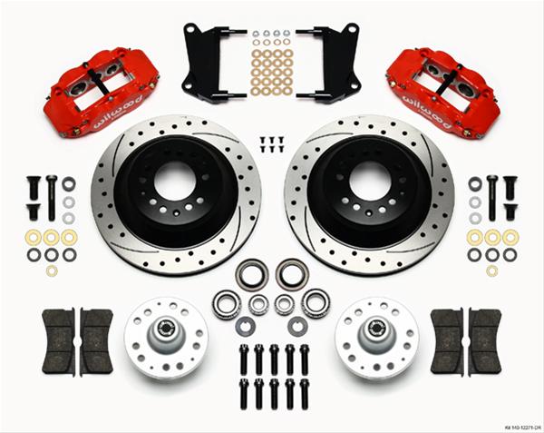 Wilwood Forged Narrow Superlite 6R Big Brake Front Brake Kits 140-12271-DR