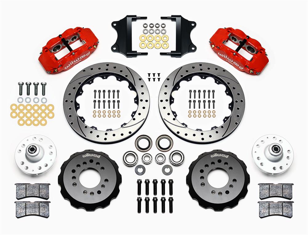 Wilwood Forged Narrow Superlite 6R Big Brake Front Brake Kits 140-12307-DR