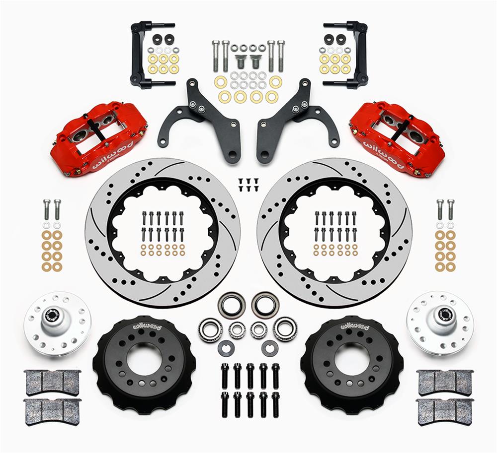Wilwood Forged Narrow Superlite 6R Big Brake Front Brake Kits 140-12465-DR