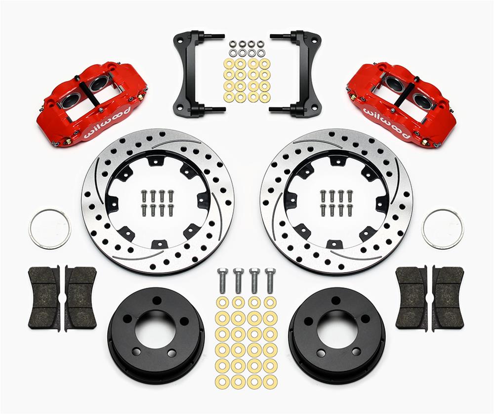Wilwood Forged Narrow Superlite 4R Big Brake Front Brake Kits 140-12576-DR