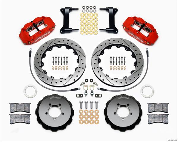 Wilwood Forged Narrow Superlite 6R Big Brake Front Brake Kits 140-12874-DR