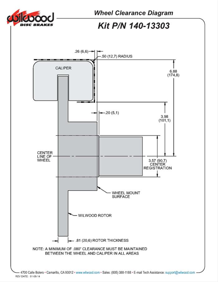 Wilwood Forged DynaPro 6 Big Brake Front Brake Kits 140-13303-R