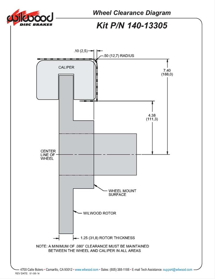 Wilwood Forged Narrow Superlite 4R Big Brake Front Brake Kits 140-13305-R