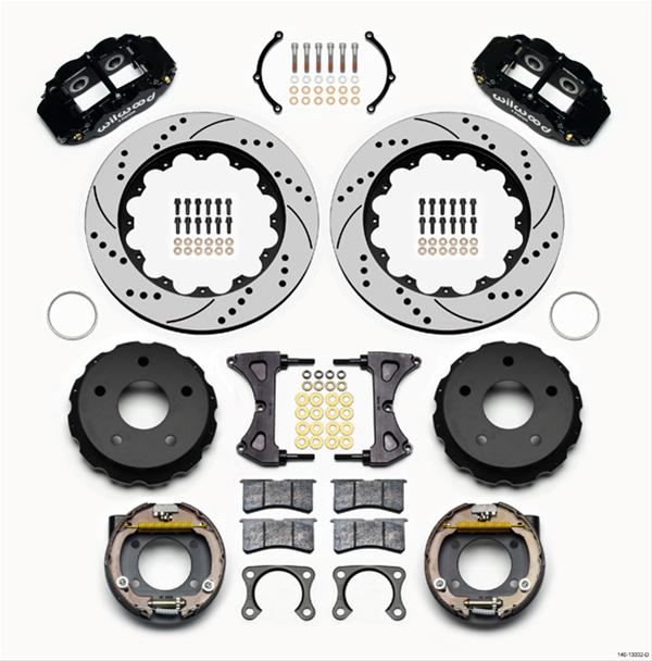 Wilwood Forged Narrow Superlite 4R Big Brake Rear Parking Brake Kits 140-13332-D