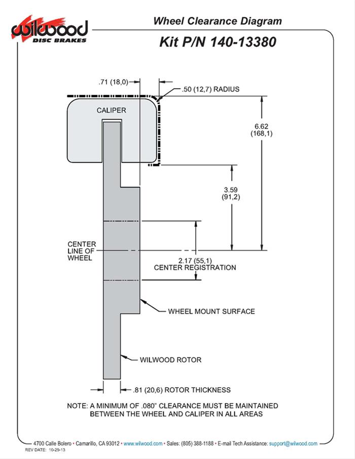 Wilwood Forged DynaPro 6 Big Brake Front Brake Kits 140-13380-R