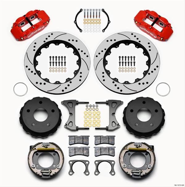 Wilwood Forged Narrow Superlite 4R Big Brake Rear Parking Brake Kits 140-13731-DR