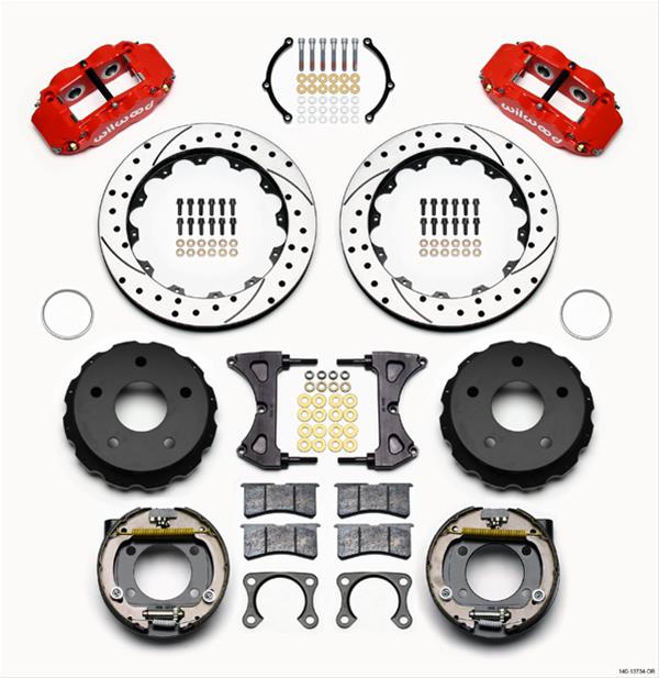 Wilwood Forged Narrow Superlite 4R Big Brake Rear Parking Brake Kits 140-13734-DR