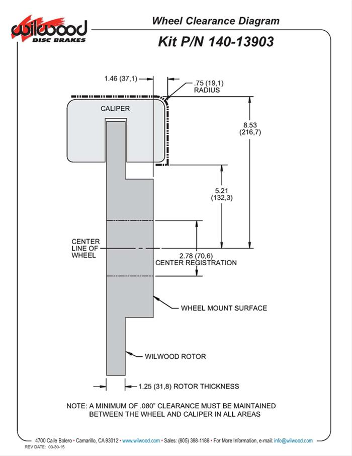 Wilwood AERO6 Big Brake Front Brake Kits 140-13903-D