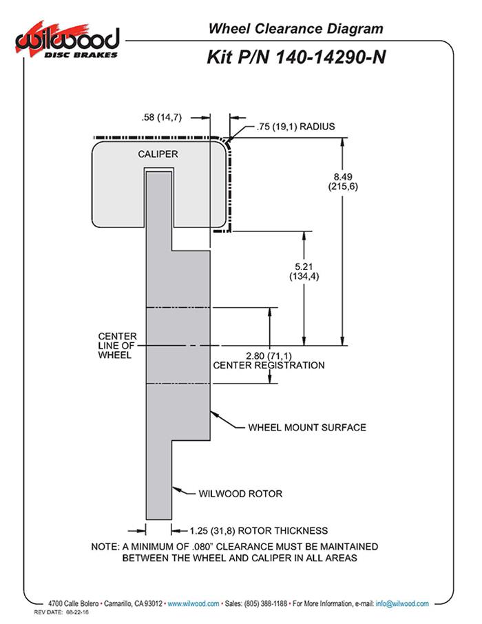 Wilwood AERO6 Big Brake Front Brake Kits 140-14290