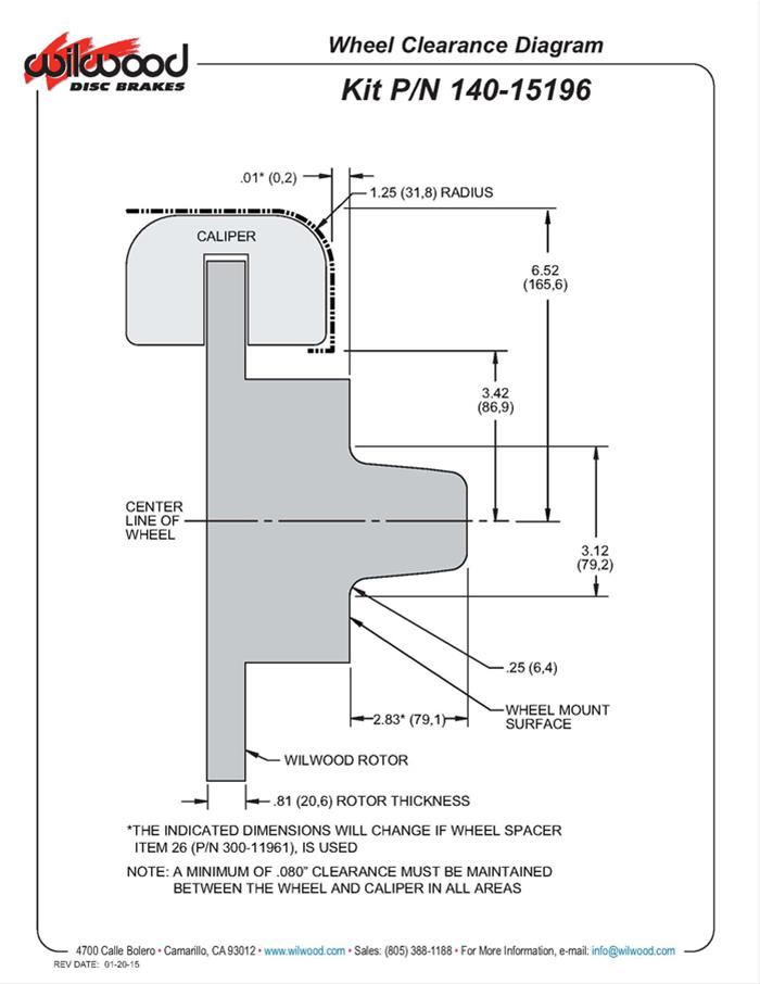 Wilwood Forged Dynalite Pro Series Front Disc Brake Kits 140-15196-DR