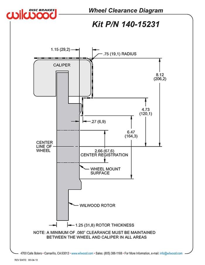 Wilwood AERO6 Big Brake Front Brake Kits 140-15231