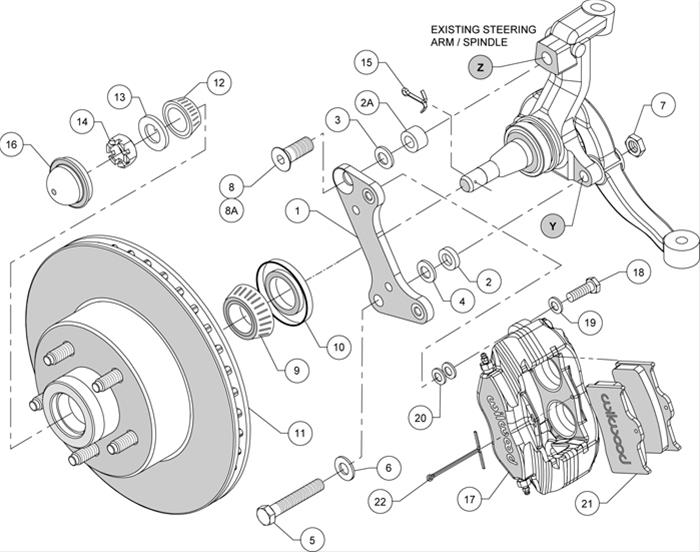 Wilwood Classic Series Dynalite Front Brake Kits 140-15272