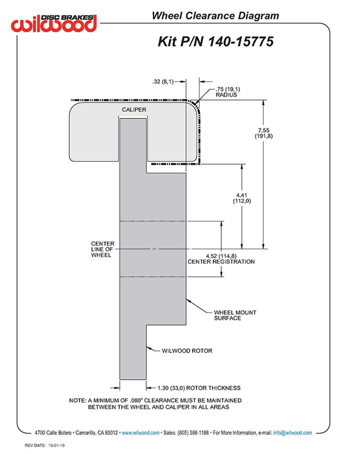 Wilwood AV6R Big Brake Truck Front Brake Kits 140-15775