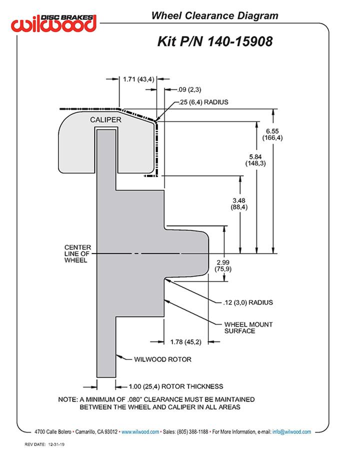Wilwood Classic Series Dynalite Front Brake Kits 140-15908