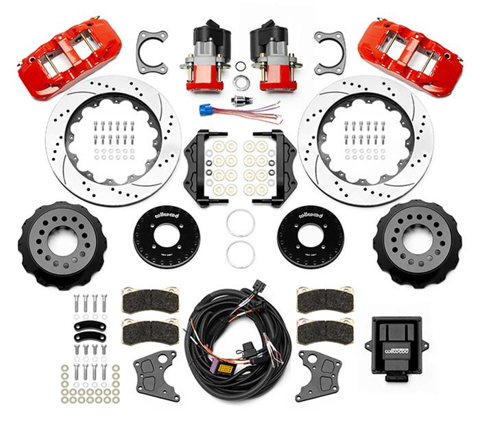 Wilwood AERO4 Rear Electronic Parking Brake Kits 140-16167-DR
