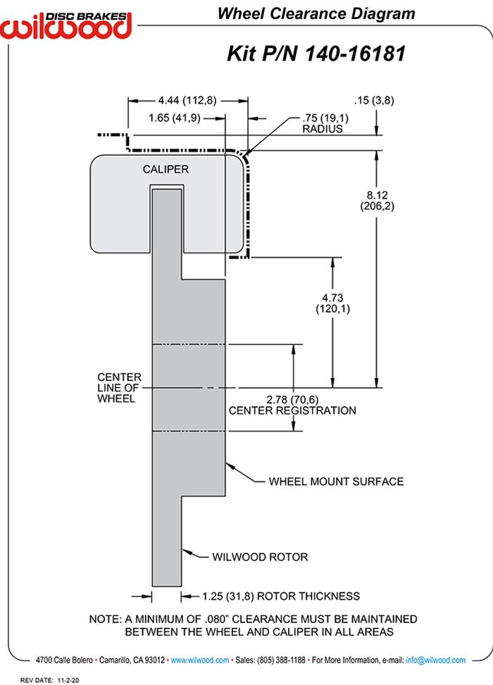 Wilwood AERO4 Racing Big Brake Front Brake Kits 140-16181