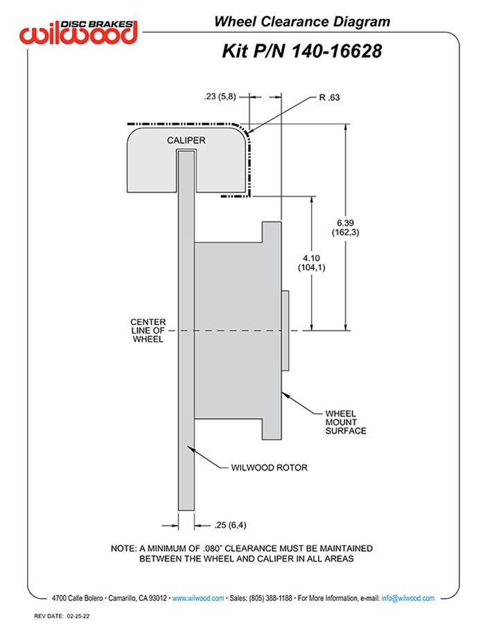 Wilwood UTV6 Brake Kits 140-16628-D