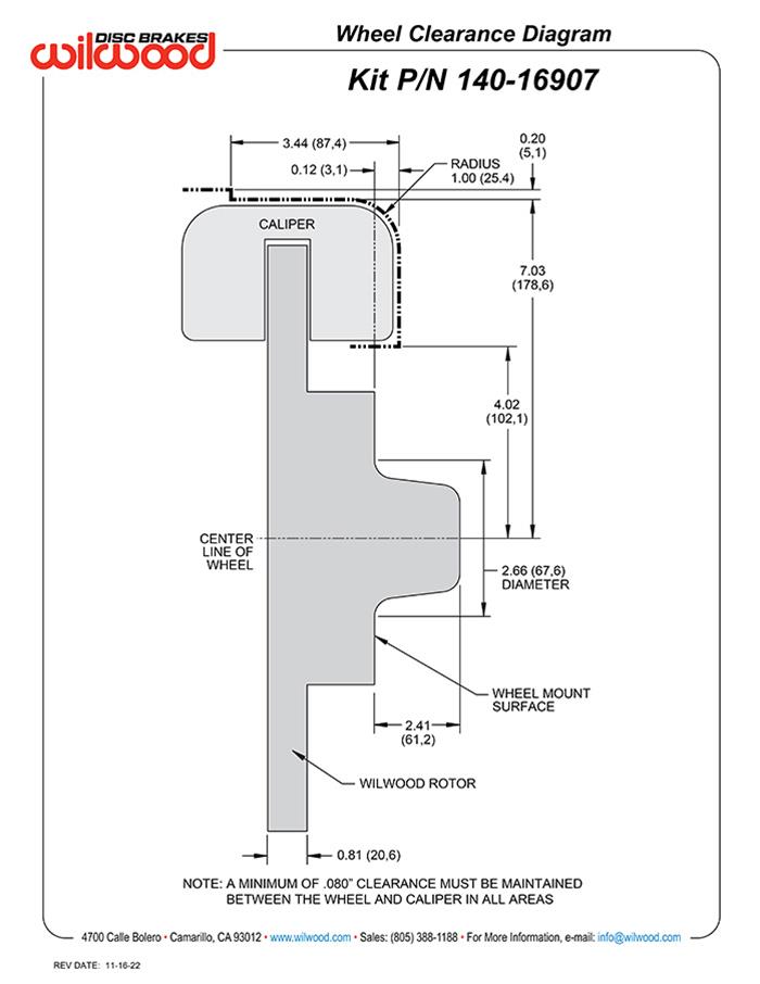 Wilwood DynaPro Radial Big Brake Front Hub Kits 140-16907-R