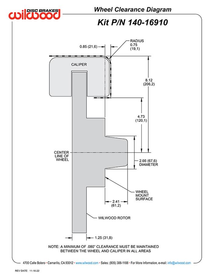Wilwood AERO6 Big Brake Front Brake Kits 140-16910-D