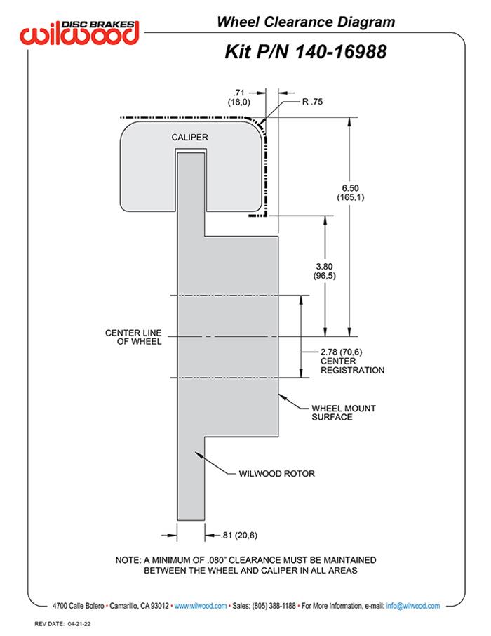 Wilwood Forged DynaPro Low-Profile Rear Parking Brake Kits 140-16988-D