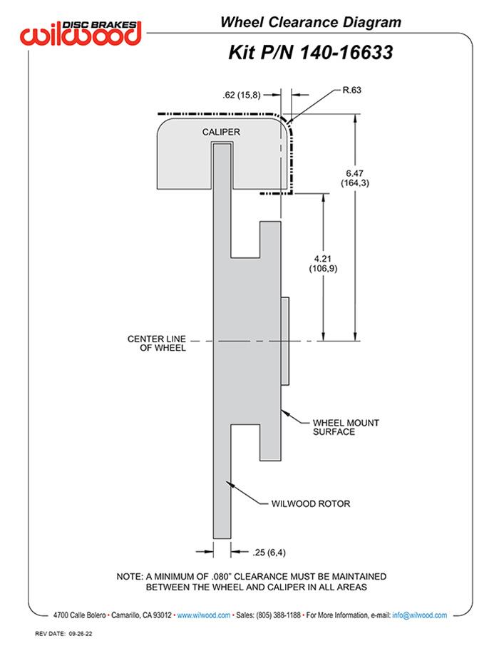 Wilwood UTV6 Brake Kits 140-17045