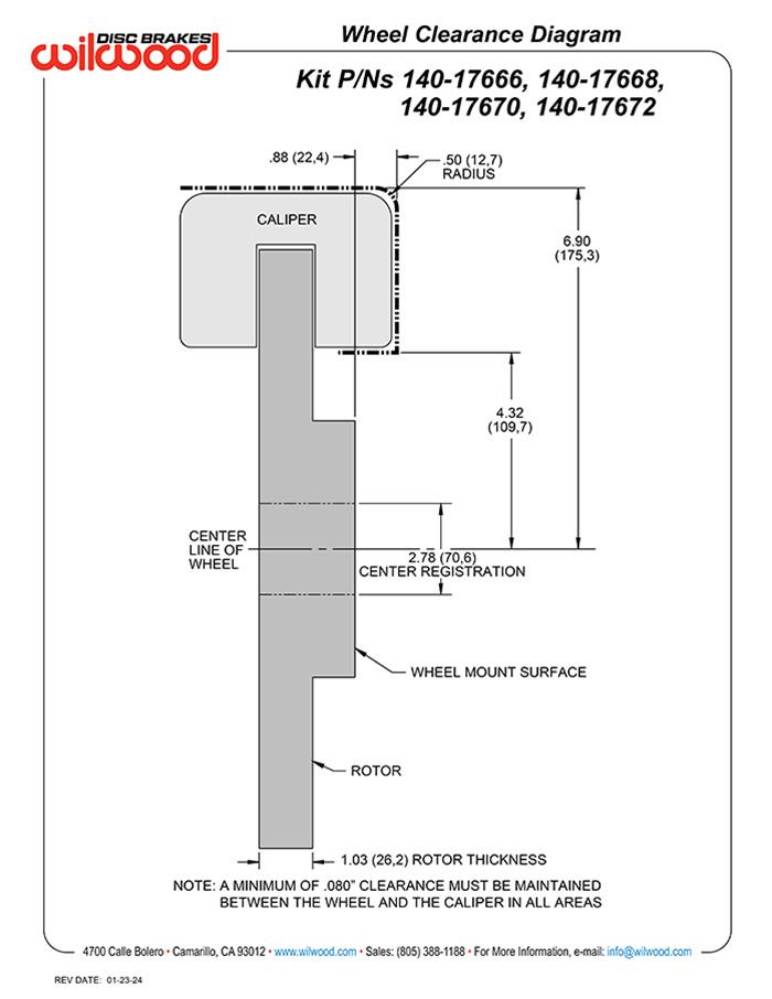 Wilwood Disc Brakes Brake Calipers 140-17666-BK