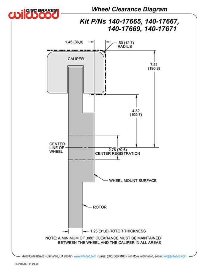 Wilwood Disc Brakes Brake Calipers 140-17669-DR