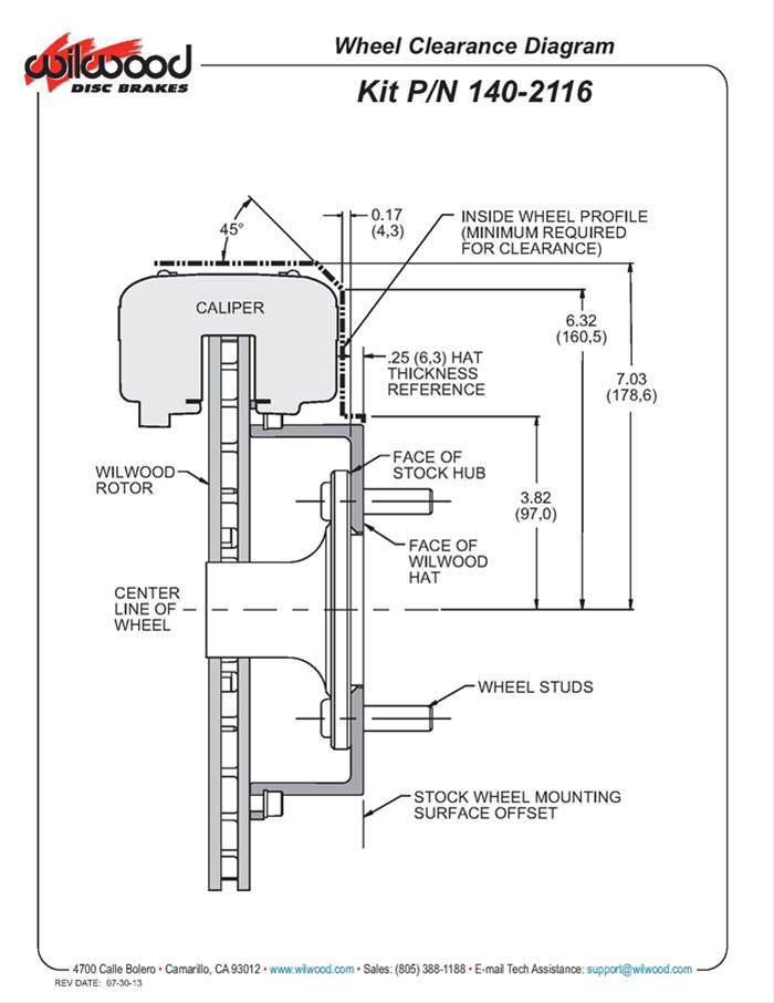 Wilwood Forged Dynalite Pro Series Rear Disc Brake Kits 140-2116-R